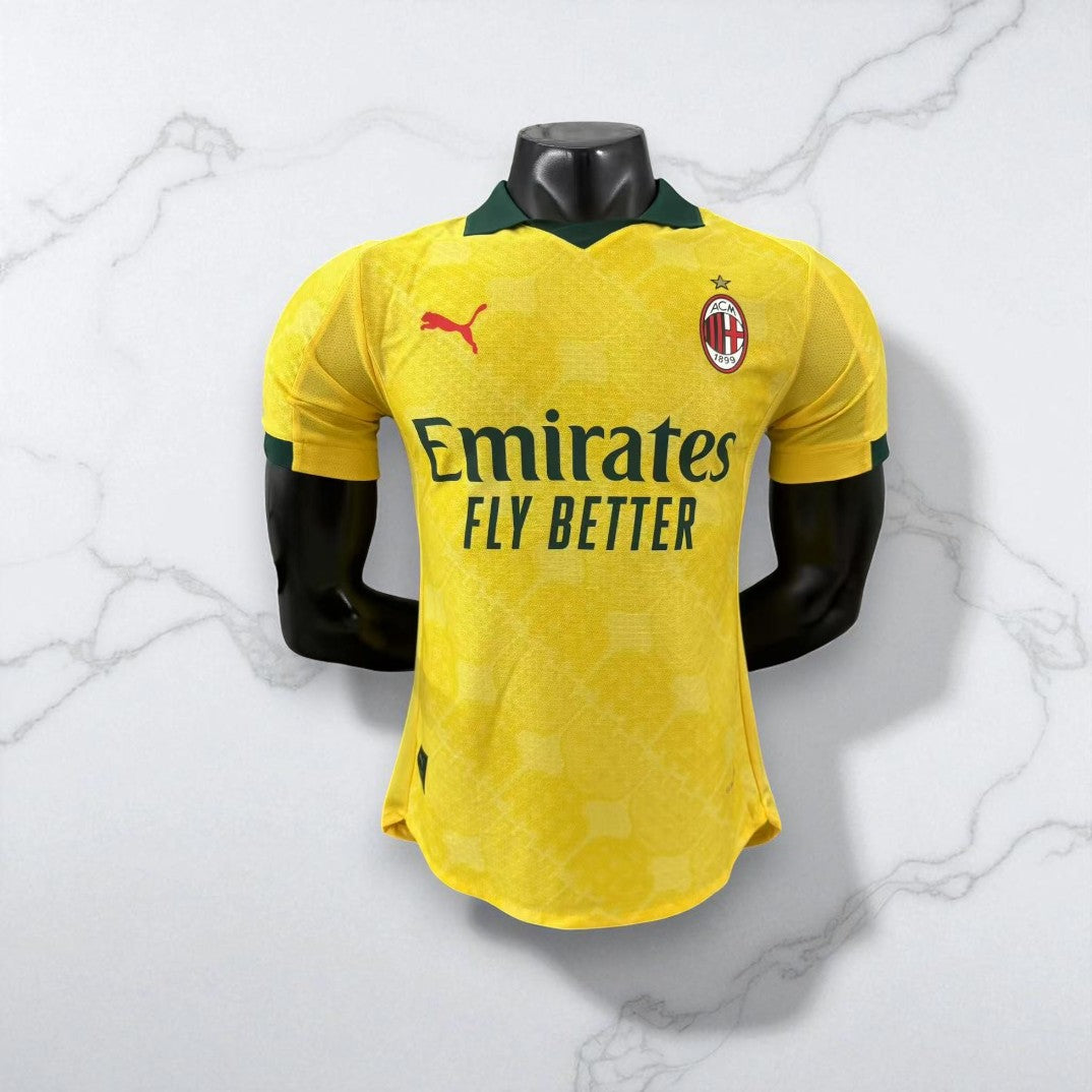 🟡🔴 Maillot AC Milan – Édition Third Jaune by Puma