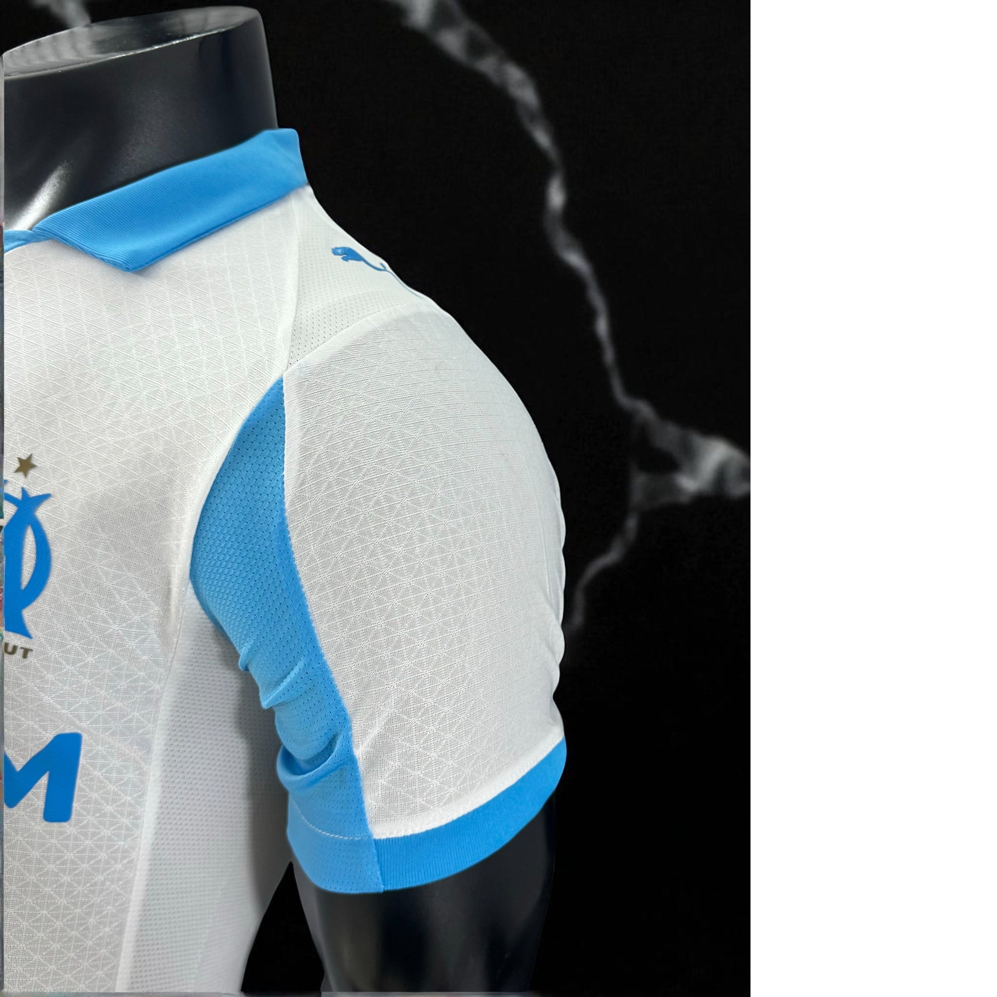 🔵 Maillot Olympique de Marseille 2025/26 – Édition Authentic Puma ULTRAWEAVE ⚪