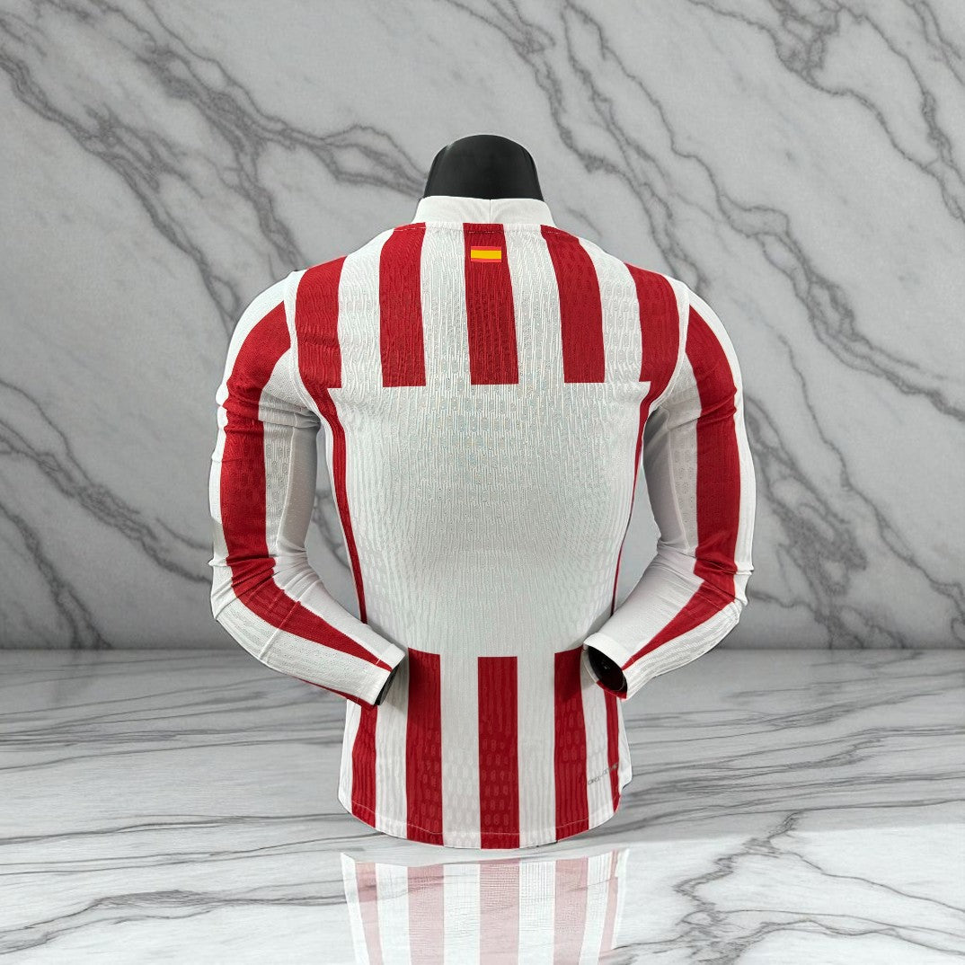 🔴⚪ Maillot Atlético Madrid Domicile – Édition Authentique Player Nike (Manches Longues)