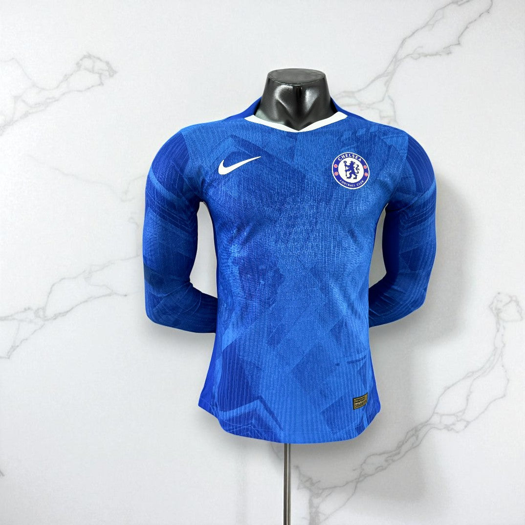 🔵 Maillot Chelsea Domicile – Manches Longues – Édition Authentique Player Nike