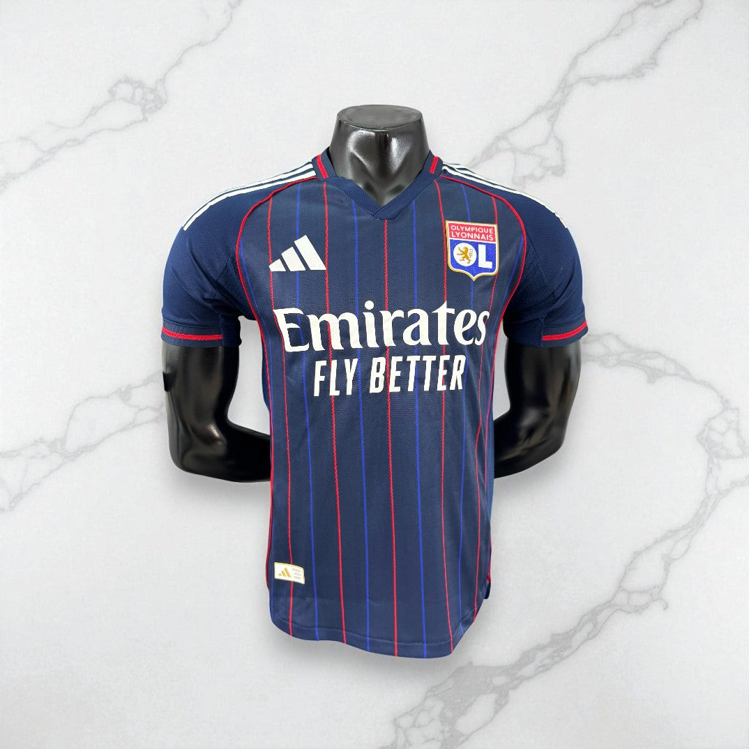 🔵🔴 Maillot Olympique Lyonnais Extérieur – Édition Authentique Player Adidas